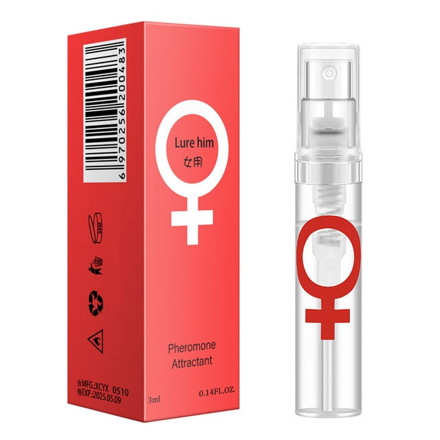 New! HOT!! 🔥Free Sample of Lure Her / Lure Him 3ml Pheromone Attractant Spray for Men or Woman