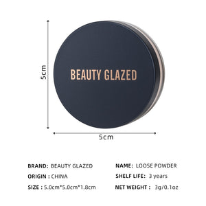 Traci K BEAUTY GLAZED Face Loose Powder Mineral 2 Colors Waterproof Matte Setting Oil-control Professional Women’s Cosmetics Makeup