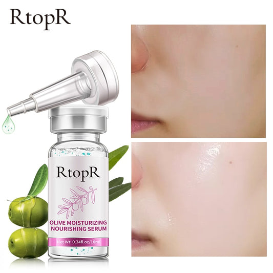 RtopR by Traci K Beauty 2PCS Olive Soothing Essence Rejuvenating Skin Shrinking Pores Whitening Moisturizing Deep Nourishing Nourishing Brightening