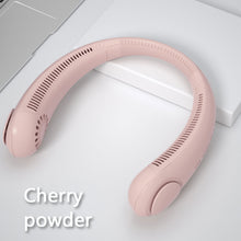 Load image into Gallery viewer, New Portable Hanging Neck Fan Bladeless Fan 3 Speed Adjustable Wearable Neckband Mute Fans USB Rechargeable Neck-mounted Cooler