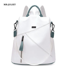 Load image into Gallery viewer, New Simple Fashion Multi-color Versatile Soft Leather Large-capacity Backpack Travel Bag