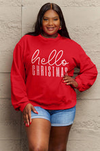 Load image into Gallery viewer, Simply Love Full Size HELLO CHRISTMAS Long Sleeve Sweatshirt
