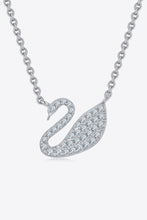 Load image into Gallery viewer, Moissanite Swan 925 Sterling Silver Necklace