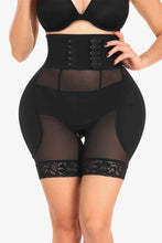 Load image into Gallery viewer, Full Size Breathable Lace Trim Shaping Shorts