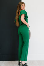 Load image into Gallery viewer, Greenhouse Goddess Ruffled Jumpsuit