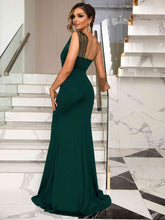 Load image into Gallery viewer, Rhinestone One-Shoulder Formal Dress