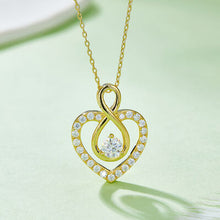 Load image into Gallery viewer, 1 Carat Moissanite 925 Sterling Silver Heart Shape Necklace
