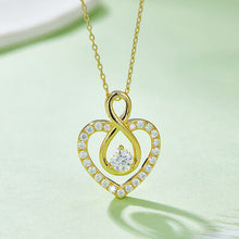 Load image into Gallery viewer, 1 Carat Moissanite 925 Sterling Silver Heart Shape Necklace