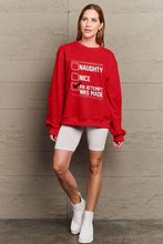 Load image into Gallery viewer, Simply Love Full Size Letter Graphic Long Sleeve Sweatshirt