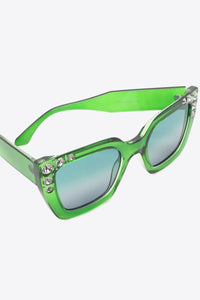 Traci K Collection Inlaid Rhinestone Polycarbonate Sunglasses