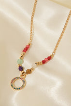 Load image into Gallery viewer, 18K Gold-Plated Hoop Pendant Necklace