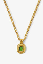 Load image into Gallery viewer, 18K Gold Plated Inlaid Rhinestone Pendant Necklace