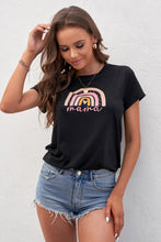 Load image into Gallery viewer, Women Graphic Round Neck Tee Shirt