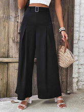 Load image into Gallery viewer, Ruched High Waist Wide Leg Pants