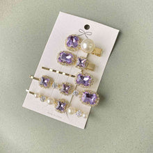 Load image into Gallery viewer, 5 PCS/Set Geometric Pearl Hair Clips
