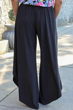 Load image into Gallery viewer, Plus Size Tie Front Wide Leg Pants
