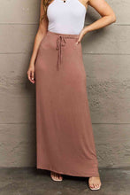 Load image into Gallery viewer, Culture Code For The Day Full Size Flare Maxi Skirt in Chocolate

