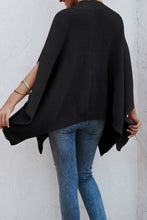 Load image into Gallery viewer, Waffle-Knit Pocketed Cape Sleeve Sweater