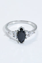 Load image into Gallery viewer, 925 Sterling Silver Black Agate Ring