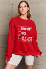 Load image into Gallery viewer, Simply Love Full Size Letter Graphic Long Sleeve Sweatshirt