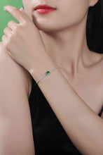 Load image into Gallery viewer, Adored 1 Carat Lab-Grown Emerald Bracelet
