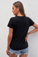 Load image into Gallery viewer, Women Graphic Round Neck Tee Shirt