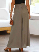 Load image into Gallery viewer, Drawstring Waist Wide Leg Pants