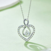 Load image into Gallery viewer, 1 Carat Moissanite 925 Sterling Silver Heart Shape Necklace
