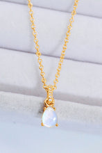 Load image into Gallery viewer, Moonstone Teardrop Pendant Necklace