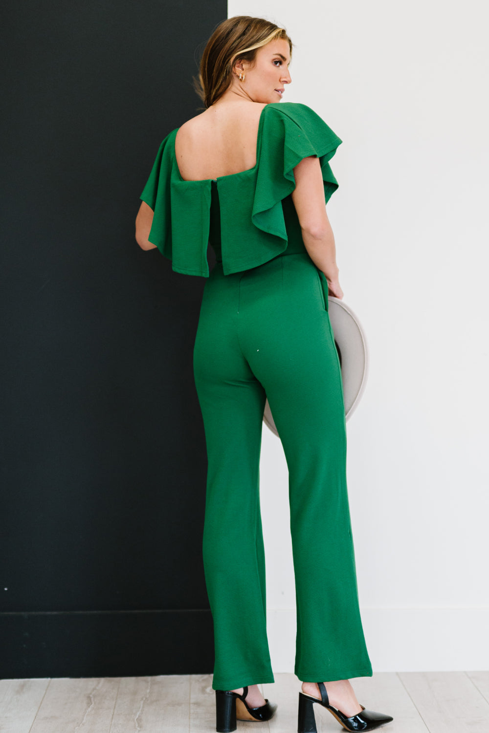 Greenhouse Goddess Ruffled Jumpsuit