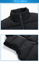 Load image into Gallery viewer, Men's zipped pocket puff vest