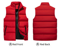 Load image into Gallery viewer, Men's zipped pocket puff vest