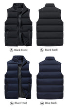 Load image into Gallery viewer, Men's zipped pocket puff vest