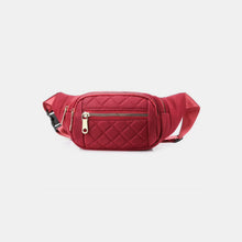 Load image into Gallery viewer, Zenana Quilted Multi Pocket Waist Belt Bag
