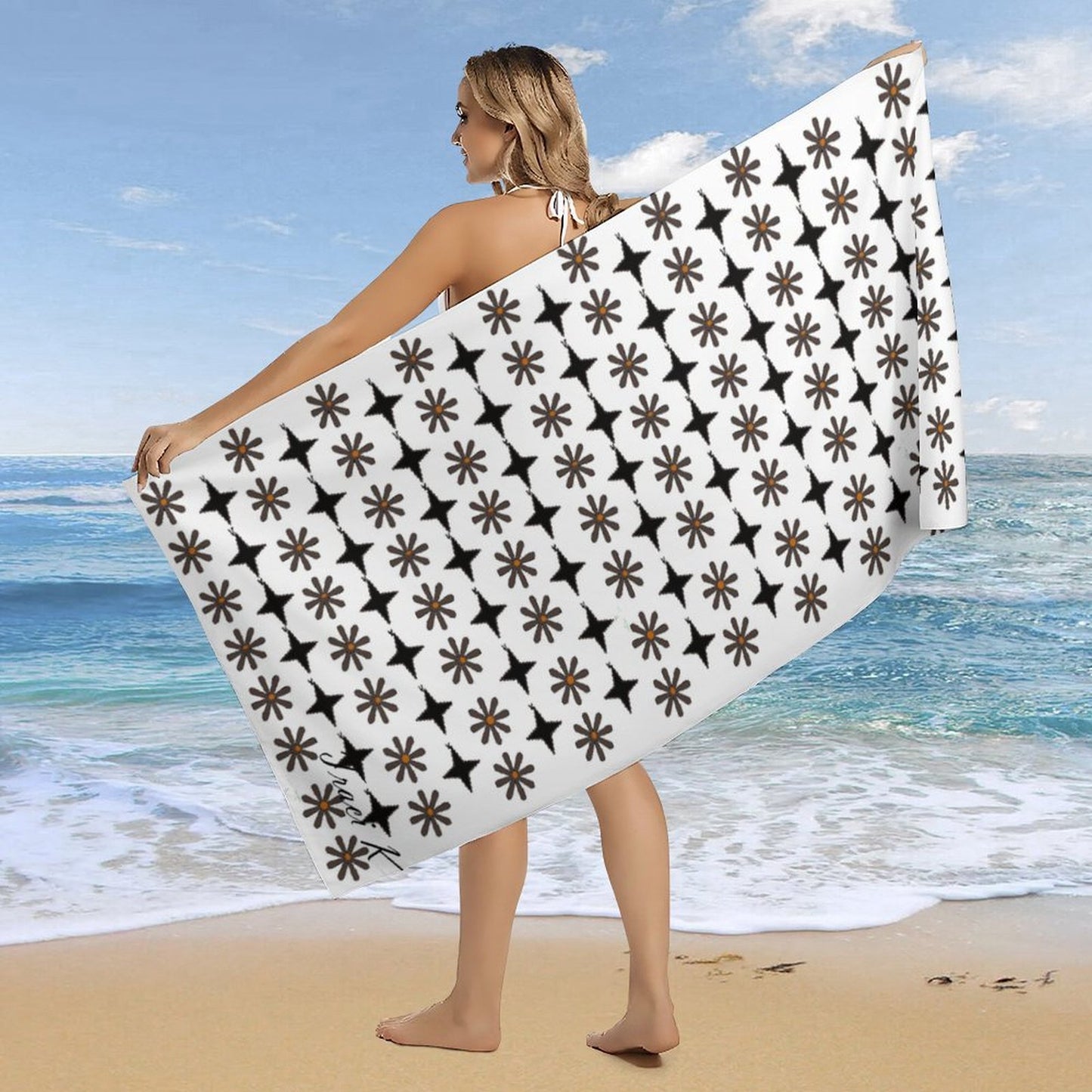 Traci K* Designer Beach Towel Beach Towel 160x80cm