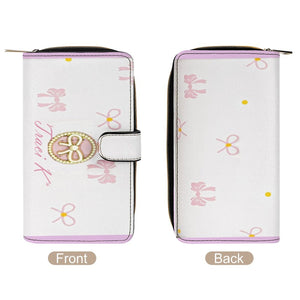 Traci K Put a Bow On It Designer Wallet Pink Leather Wallet