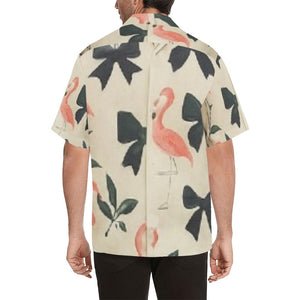 Traci K Put a Bow On It / Flamingo Men Vacation Shirt Hawaiian Shirt (Model T58)