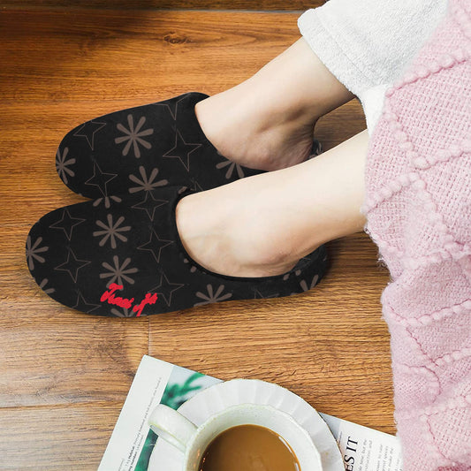Traci K Designer Luxury Slippers Women's Non-Slip Cotton Slippers (Model 0602)