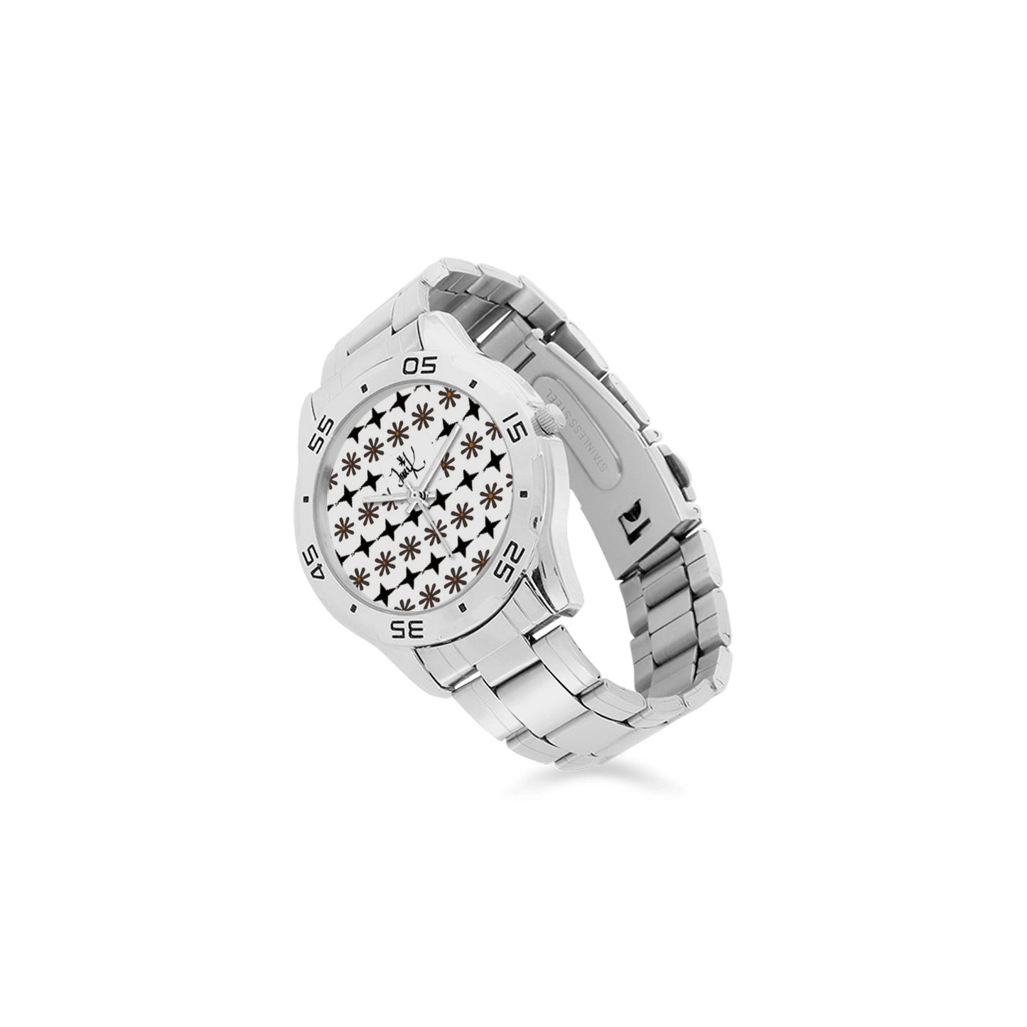 Traci K* Luxury Analog Stainless Steel Designer Mens Watch Men's Stainless Steel Analog Watch(Model 108)