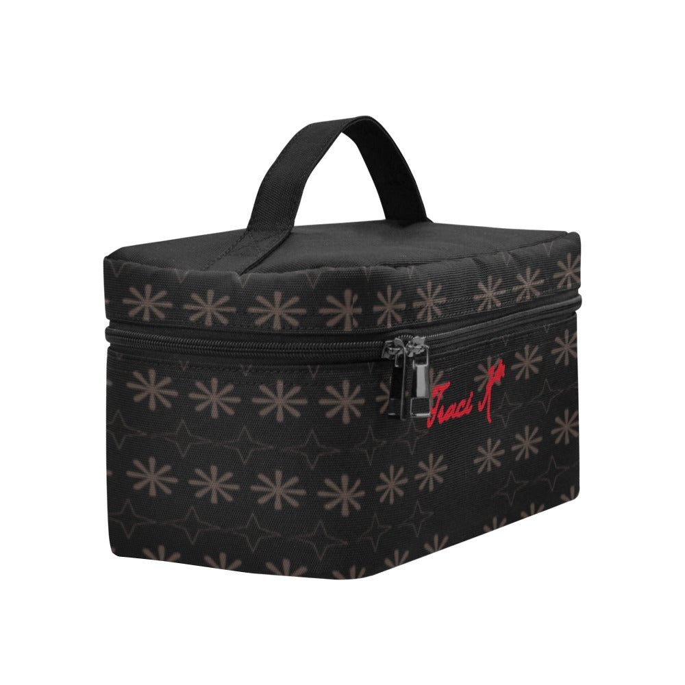 Traci K Signatured Patterned Cosmetic Bag Cosmetic Bag/Large (Model 1658)