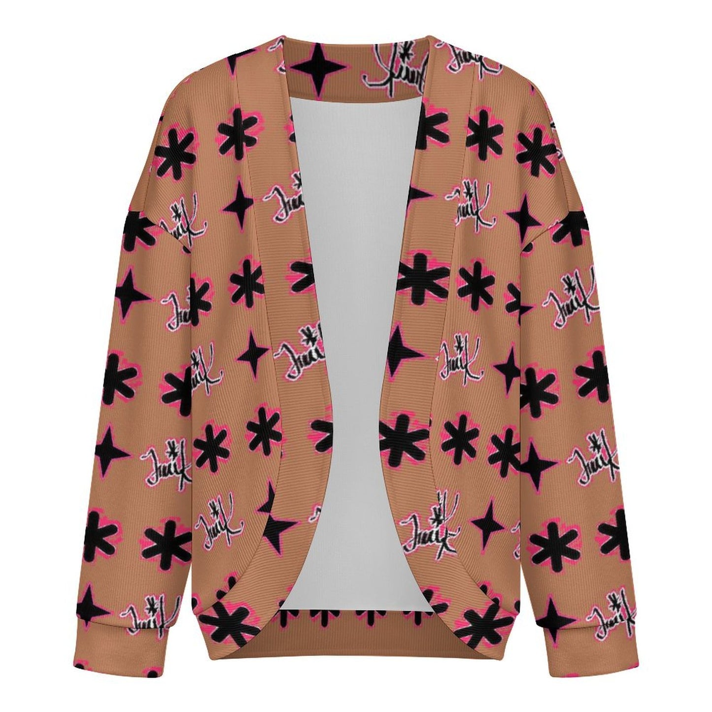 Traci K Luxury Designer Shoulder down long sleeved cardigan Women's Drop Shoulder Cardigan