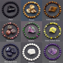 Load image into Gallery viewer, Natural Stone Elastic String Beaded Bracelet Jewelry Stone Tiger Eye Beaded Yoga Bracelets For Men Women
