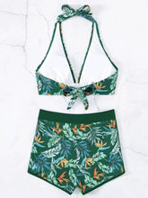 Load image into Gallery viewer, Printed Halter Neck Two-Piece Swim Set
