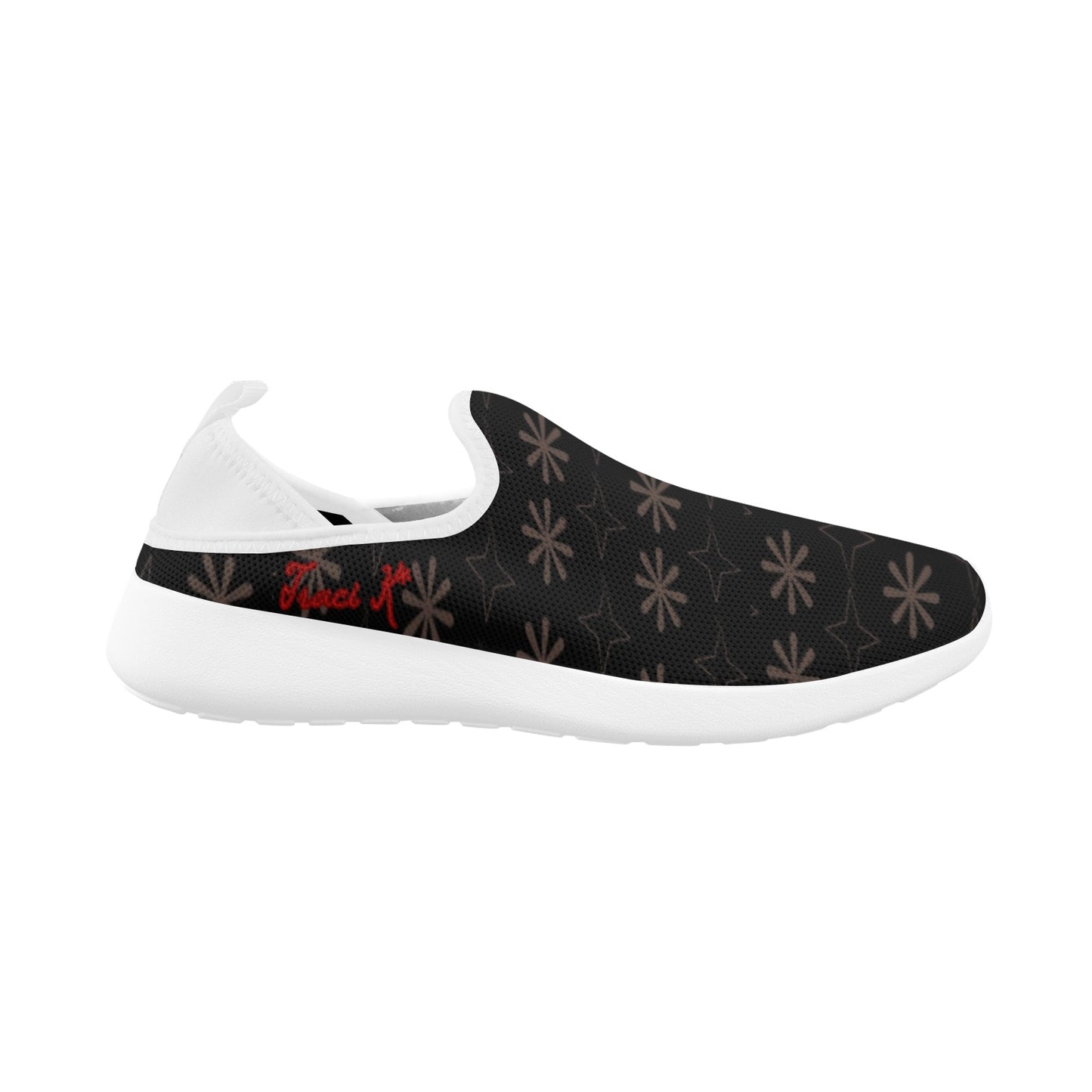 Traci K Designer Slip On Sneakers Fly Weave Drop-in Heel Sneakers for Men (Model 02002)