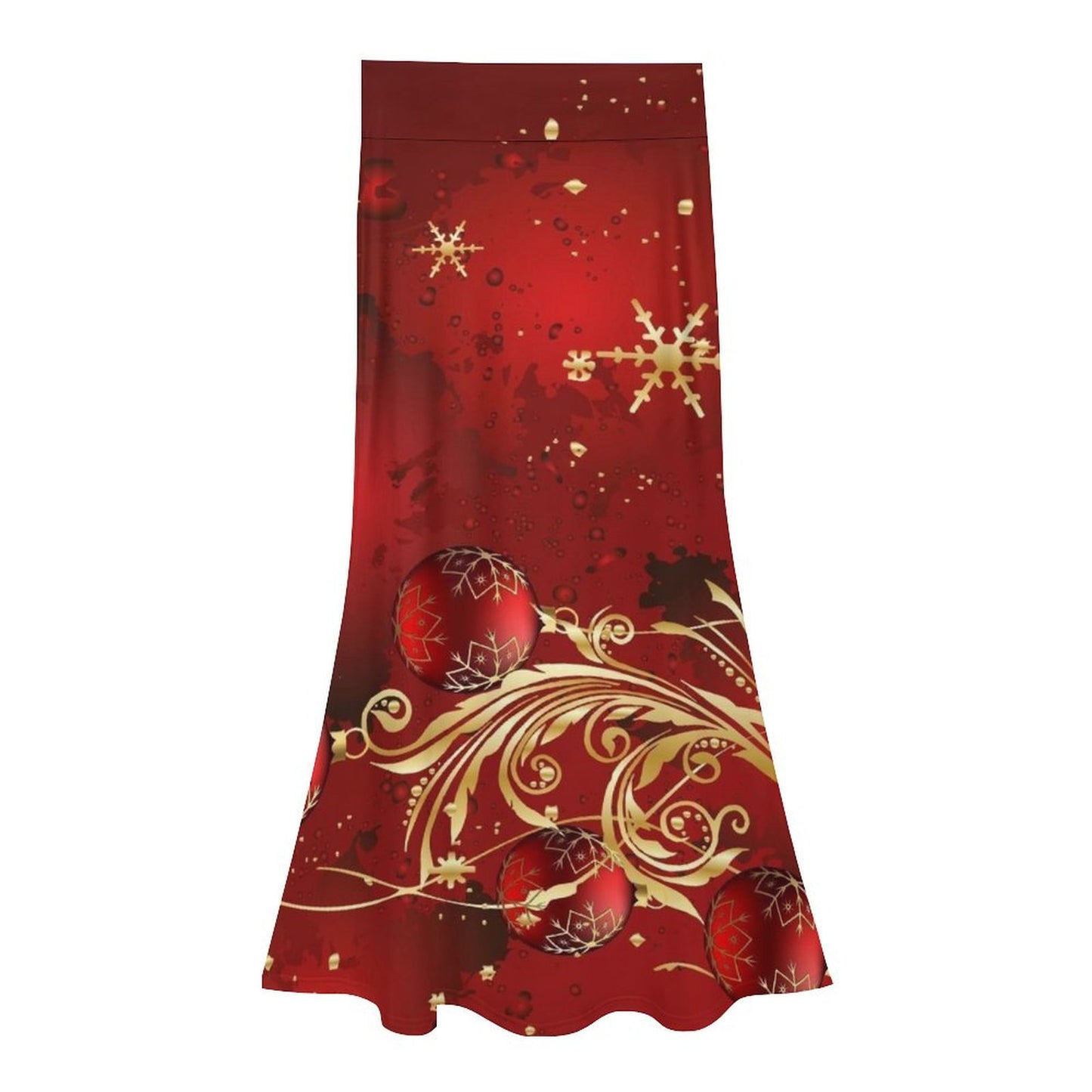 Deck the Ball Fishtail Skirt designed by Traci K* High Waisted Fishtail Skirt