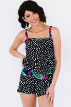 Load image into Gallery viewer, Printed Tied Tankini Set
