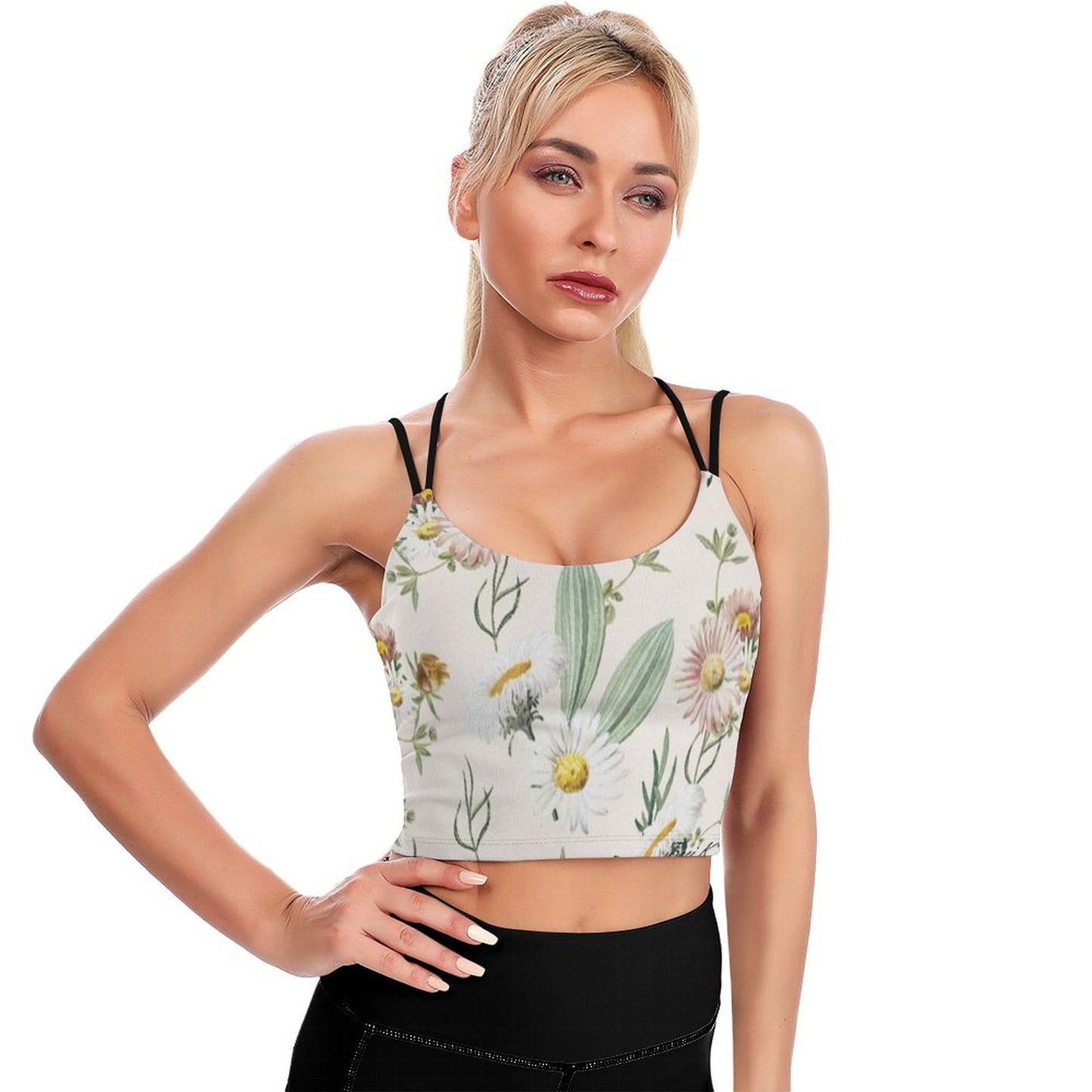 Traci K* Designer Summer Tank Top Yoga Top with Bra Pad