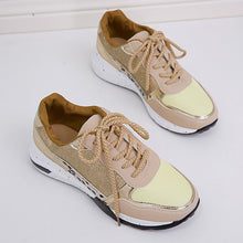 Load image into Gallery viewer, Lace-Up Round Toe Platform Sneakers
