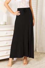 Load image into Gallery viewer, Double Take Full Size Soft Rayon Drawstring Waist Maxi Skirt
