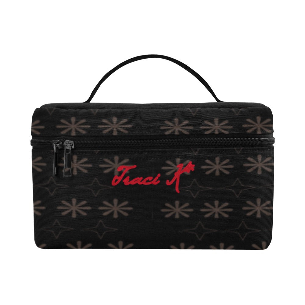 Traci K Signatured Patterned Cosmetic Bag Cosmetic Bag/Large (Model 1658)